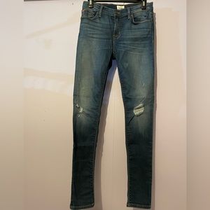 HUDSON RIPPED DENIM JEANS